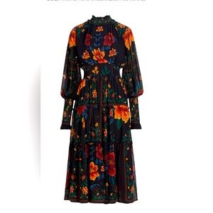 Women's Macaws Garden Floral Midi-Dress